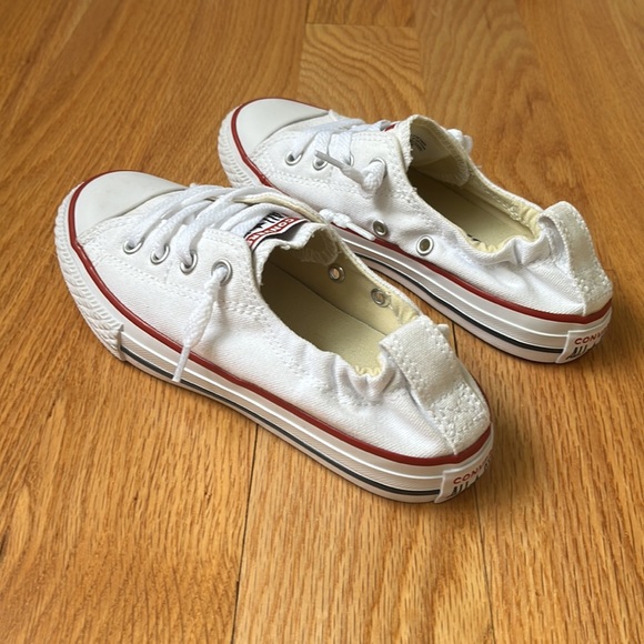 Converse Chuck Taylors Sneakers White Size 1 Juniors Slip On - Picture 4 of 12